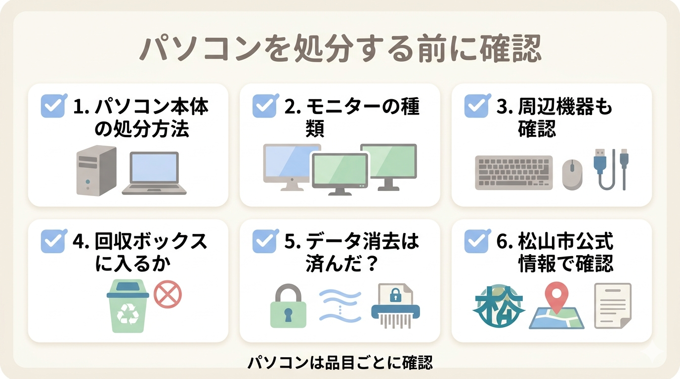 パソコン処分前の確認ポイント